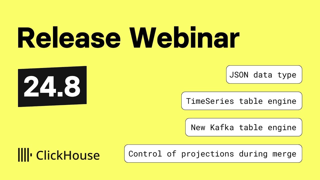 ClickHouse v24.8 Release Call