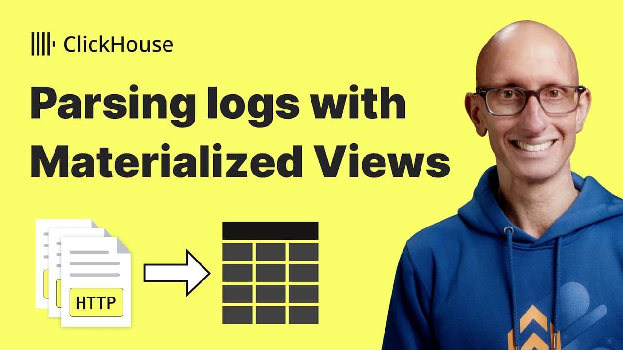 Transforming log data with ClickHouse materialized views