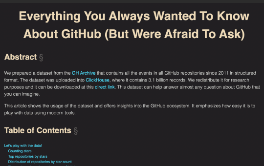 GitHub Archive